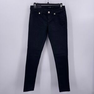 Royal Blue Sz 3 Black Super Skinny Fit Jeans Cotton Stretch Low Rise NWT NEW